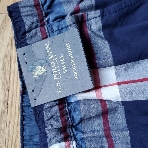 U.S. POLO SHORTS JOGGER SHORT PLAID SMALL S - Picture 3 of 7